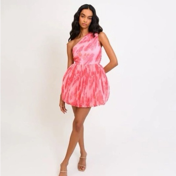 Hutch One-Shoulder Floral Plisse Romper - Picture 5 of 8